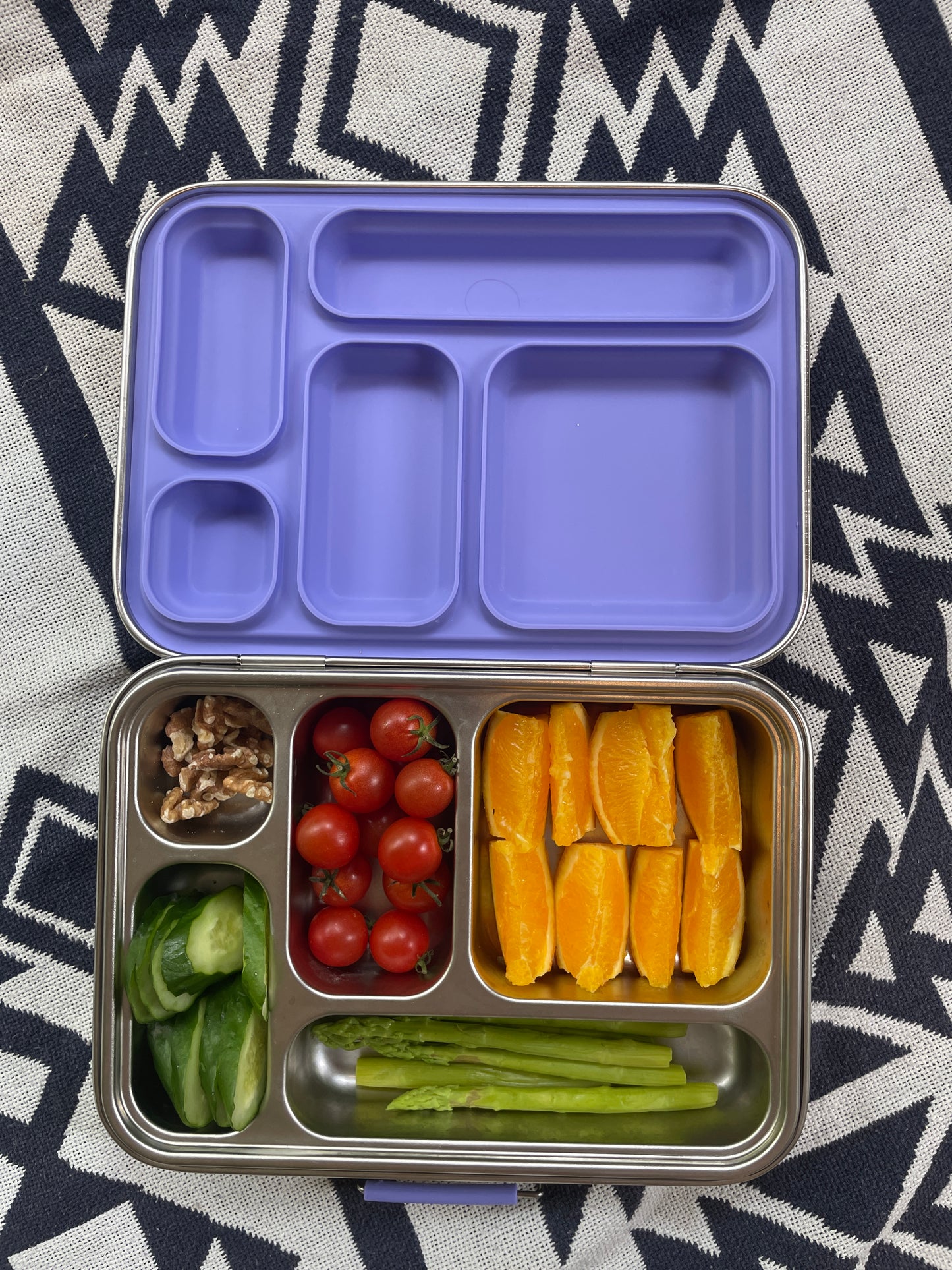 ECO-BENTO 5 COMPARTMENT SET - LILAC // 環境に優しいECOHAKO 5コンパートメント（仕切り）セット
