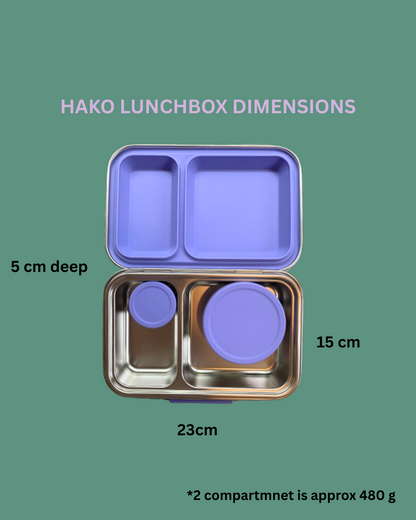 ECO-BENTO 2 COMPARTMENT SET - GREEN // 環境に優しいECOHAKO 2コンパートメント（仕切り）セット