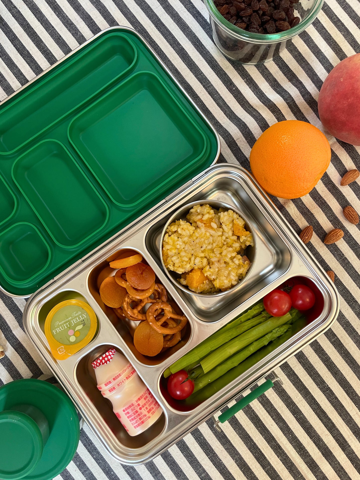 ECO-BENTO 5 COMPARTMENT SET - GREEN // 環境に優しいECOHAKO 5コンパートメント（仕切り）セット